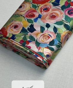 پارچه سیلک ابریشم طرح دار